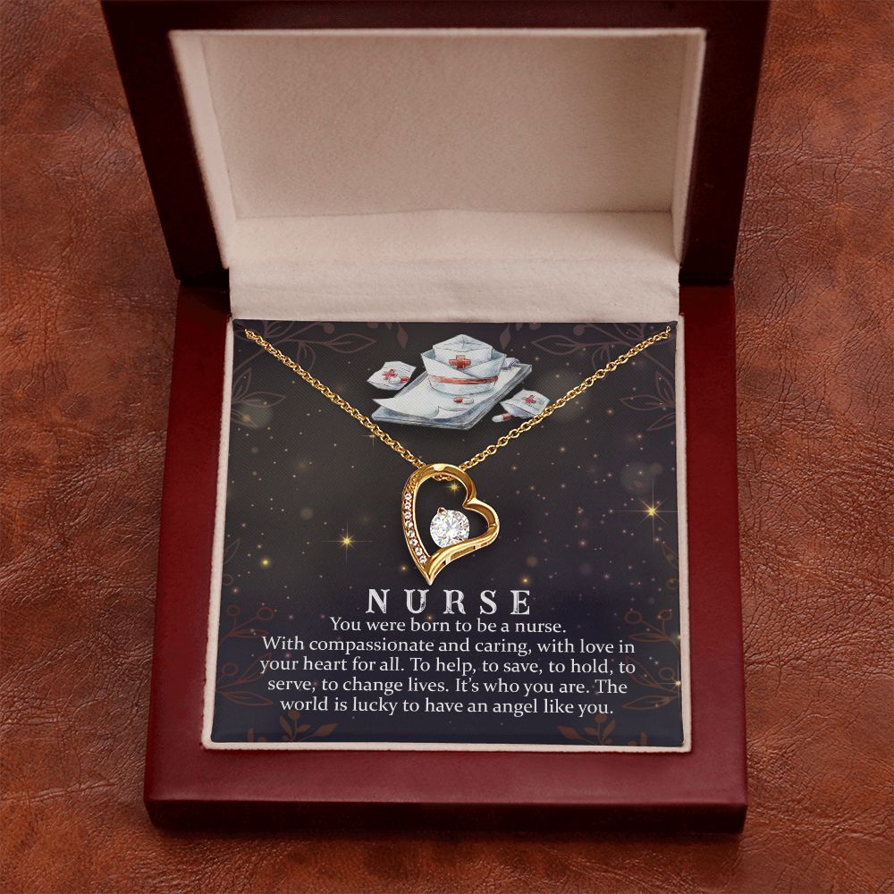 You Were Born to Be Forever Necklace w Message Card-Express Your Love Gifts