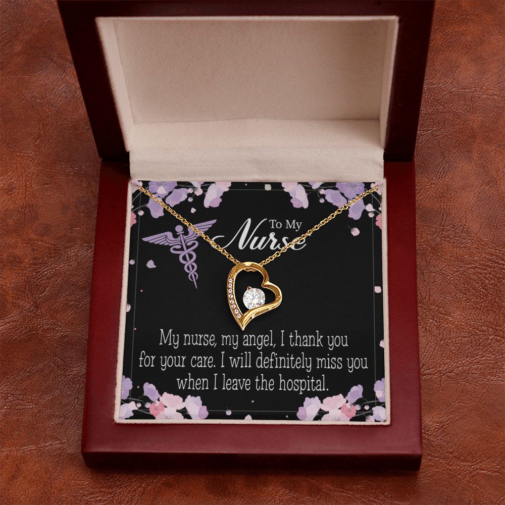 My Nurse, My Angel Forever Necklace w Message Card-Express Your Love Gifts
