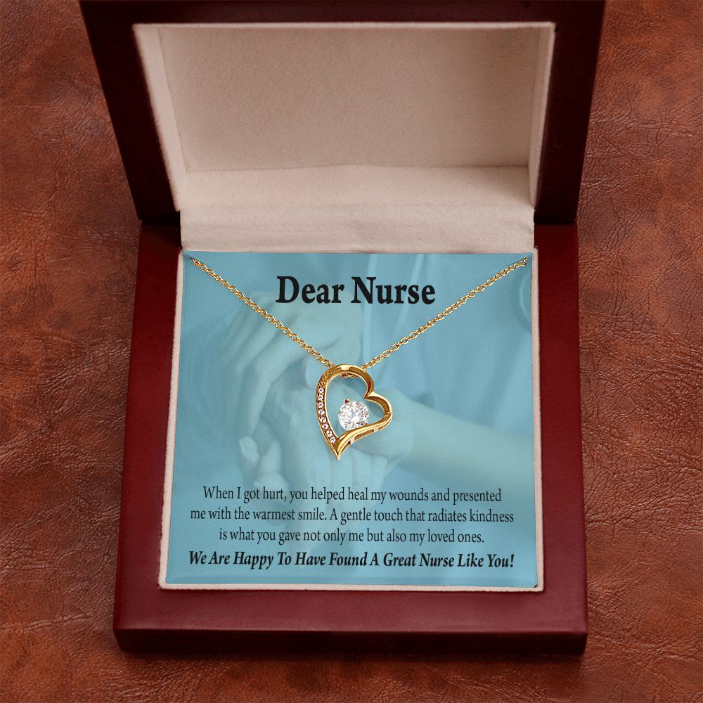 Nurse Thank You Forever Necklace w Message Card-Express Your Love Gifts