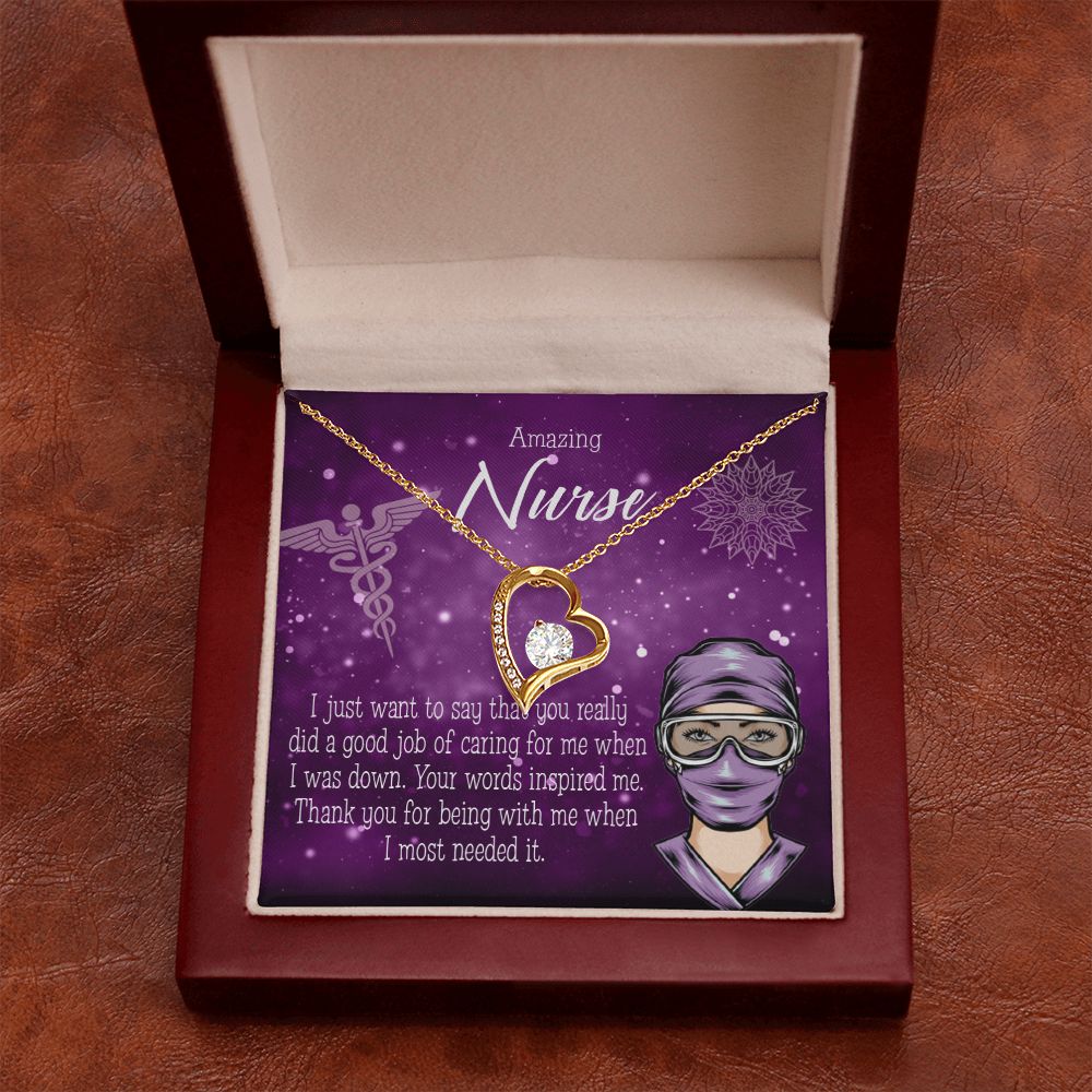 Thanks for Being There Forever Necklace w Message Card-Express Your Love Gifts