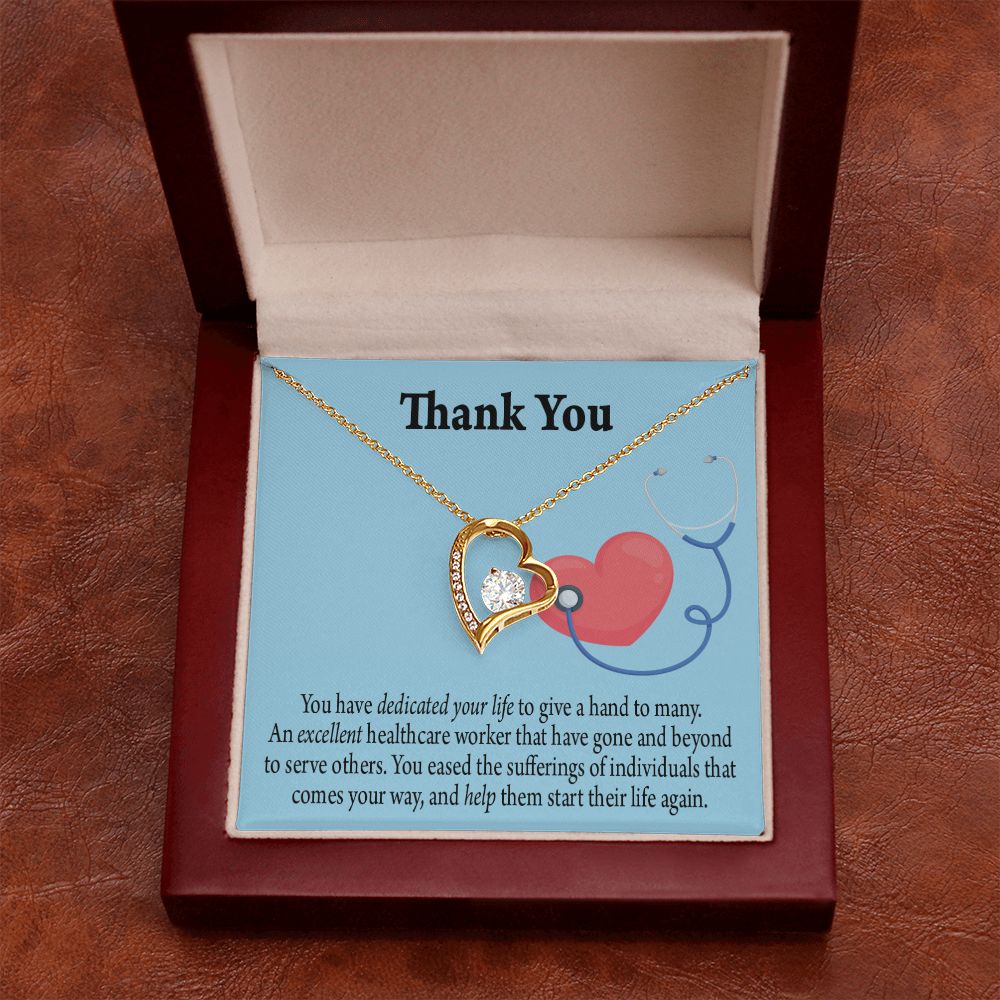 Gift Idea For Hospital Staff Forever Necklace w Message Card-Express Your Love Gifts