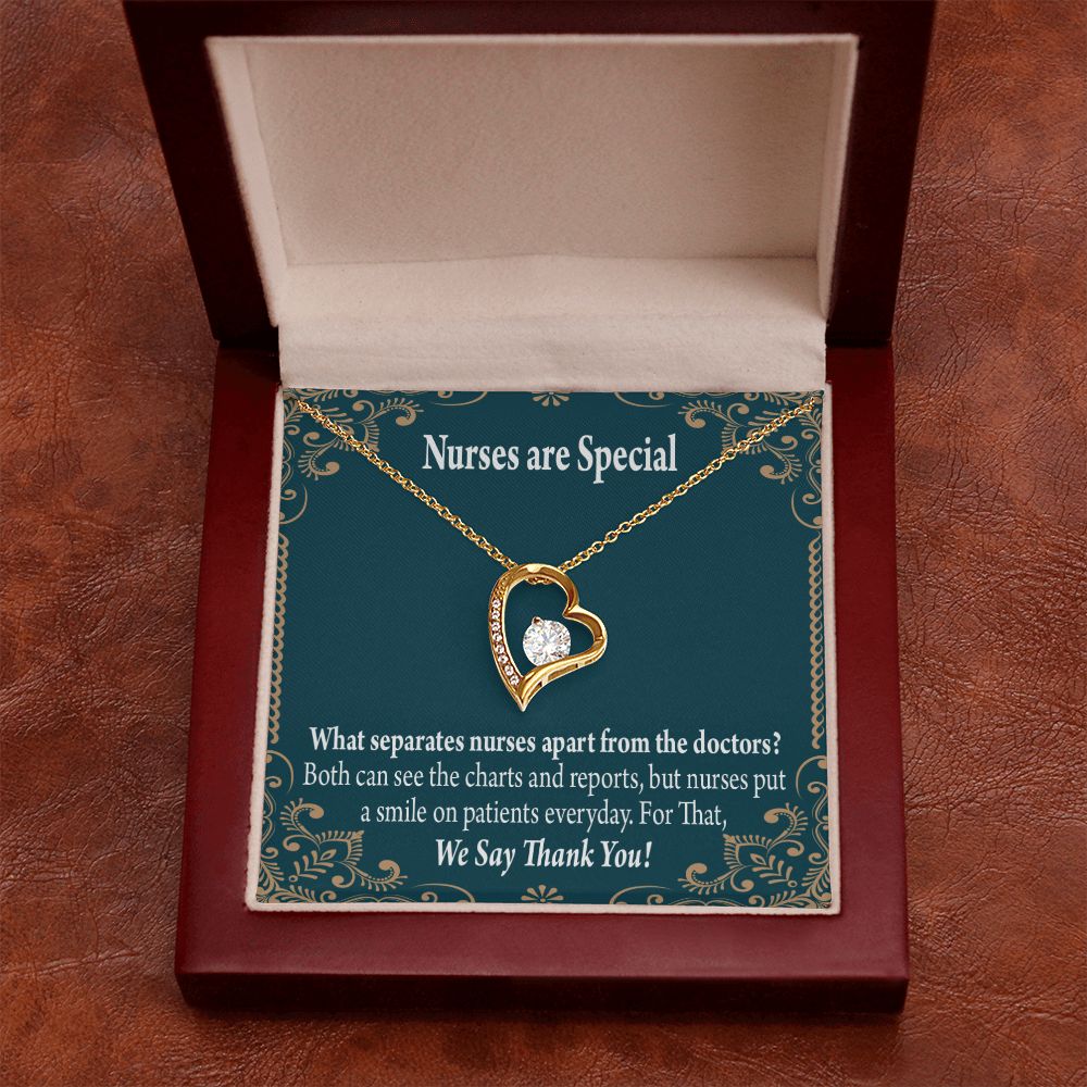 Nurses are Special Forever Necklace w Message Card-Express Your Love Gifts