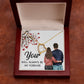 You WIll Always Be My Forever Forever Necklace w Message Card-Express Your Love Gifts