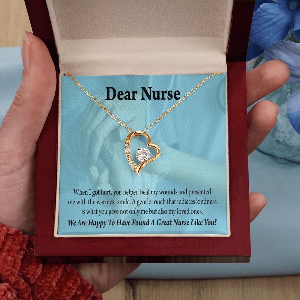 Nurse Thank You Forever Necklace w Message Card-Express Your Love Gifts