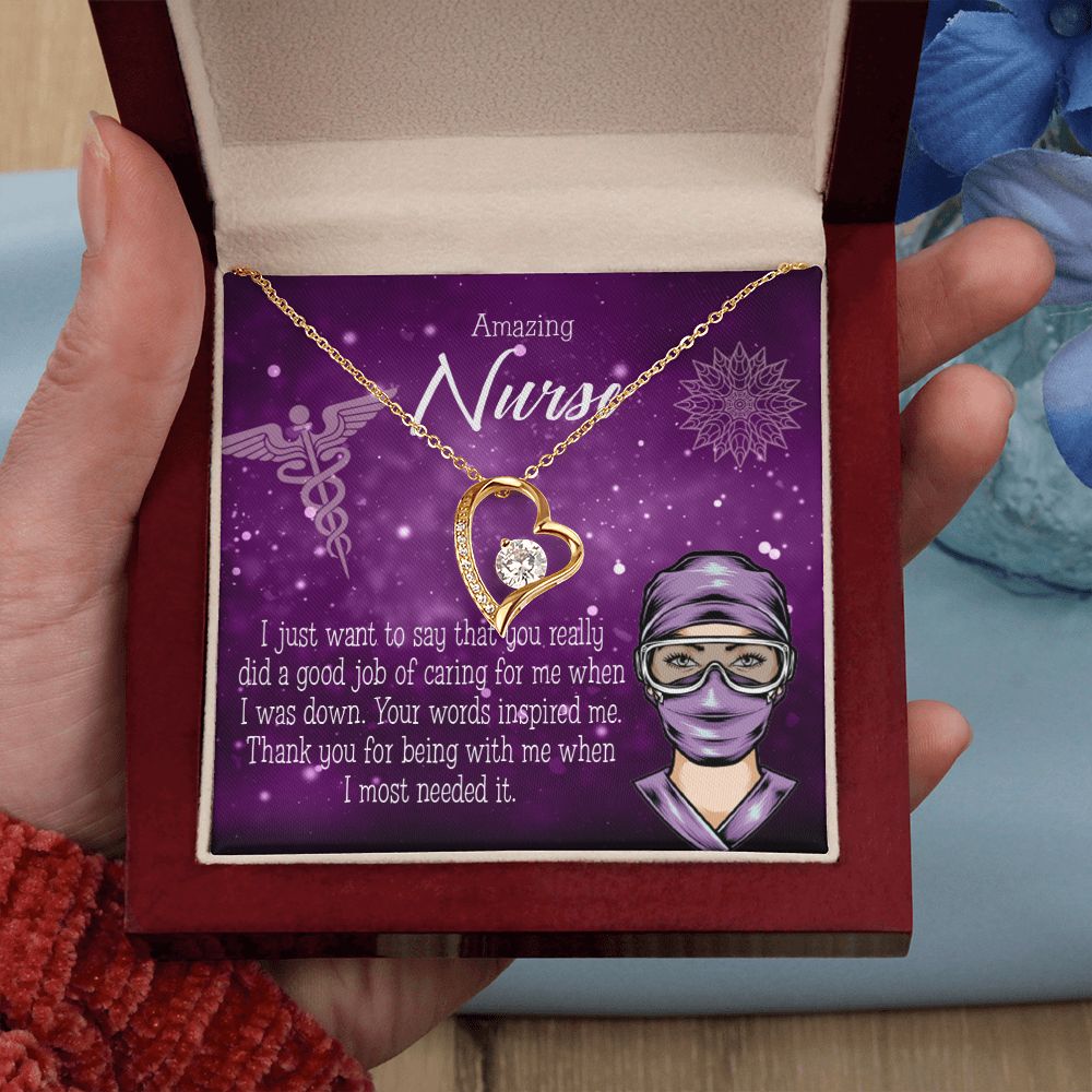 Thanks for Being There Forever Necklace w Message Card-Express Your Love Gifts