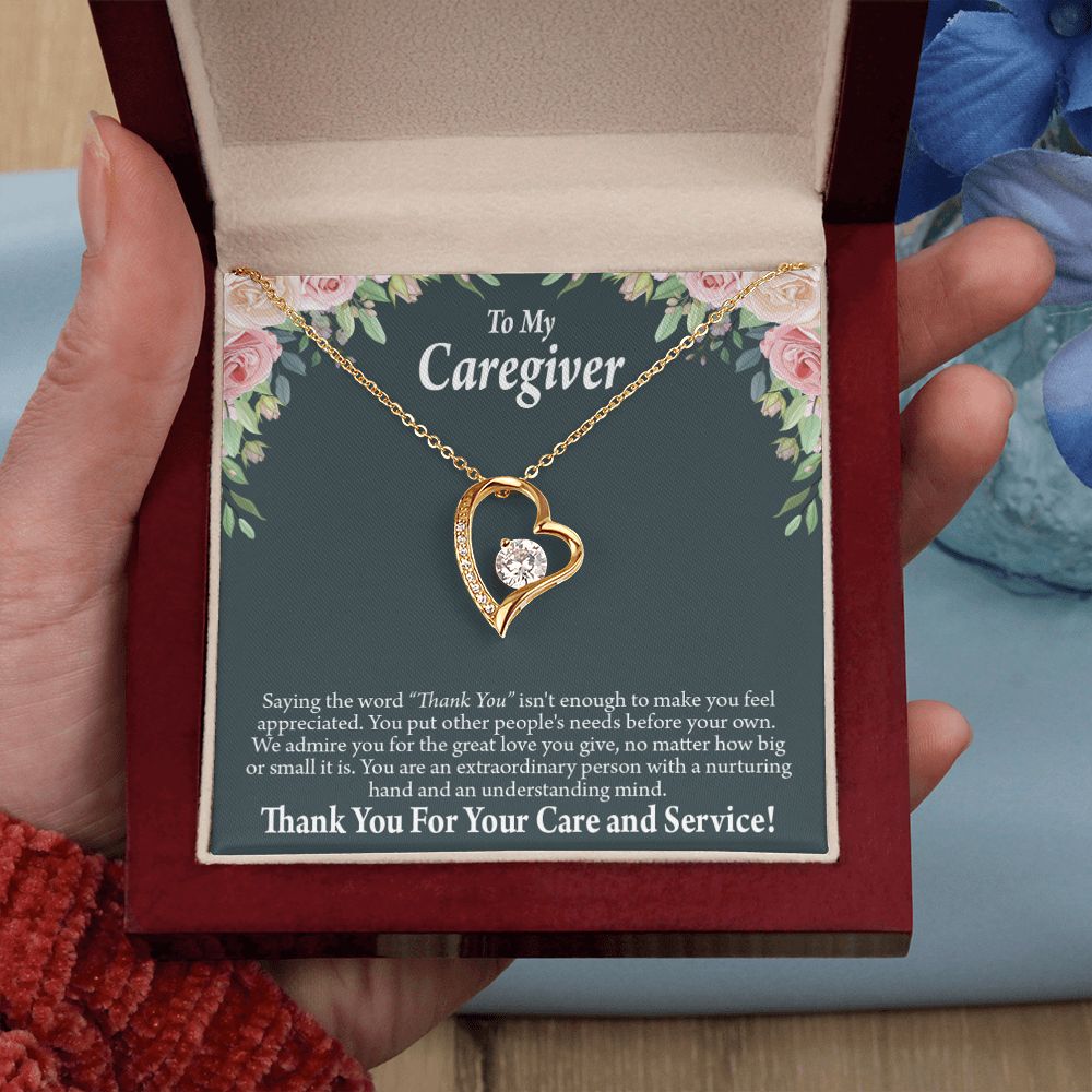 Gift Ideas For Caregivers Forever Necklace w Message Card-Express Your Love Gifts