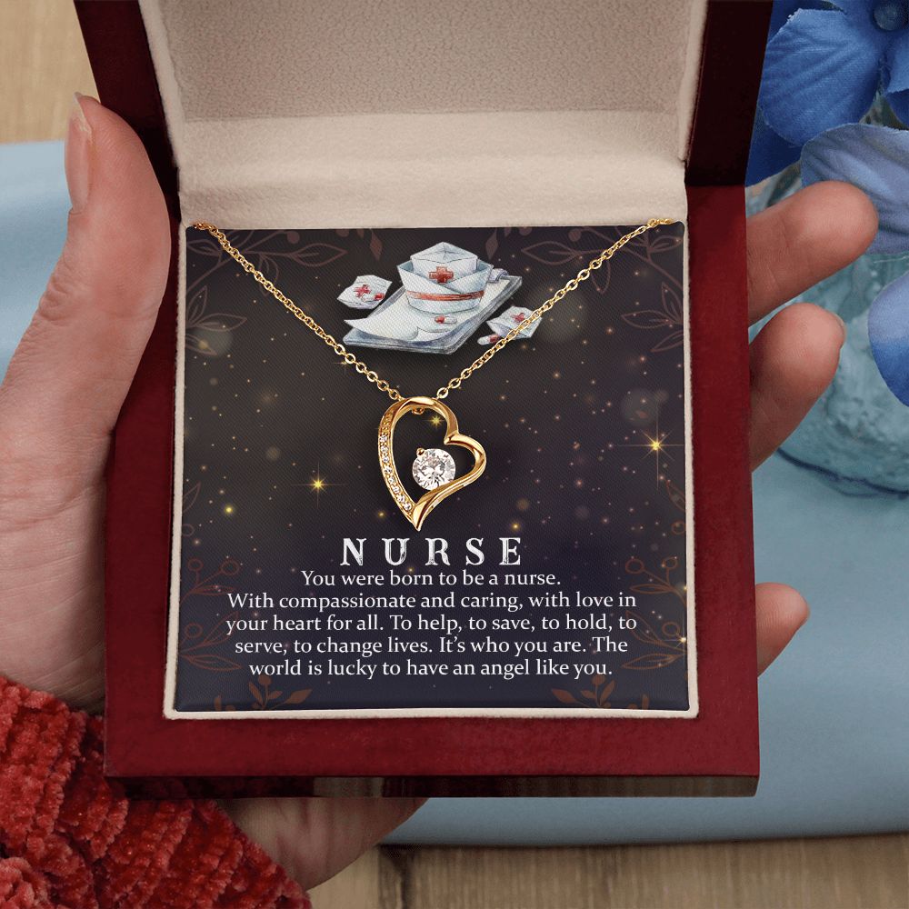 You Were Born to Be Forever Necklace w Message Card-Express Your Love Gifts