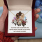 Mother and Daughter Never Apart Forever Necklace w Message Card-Express Your Love Gifts