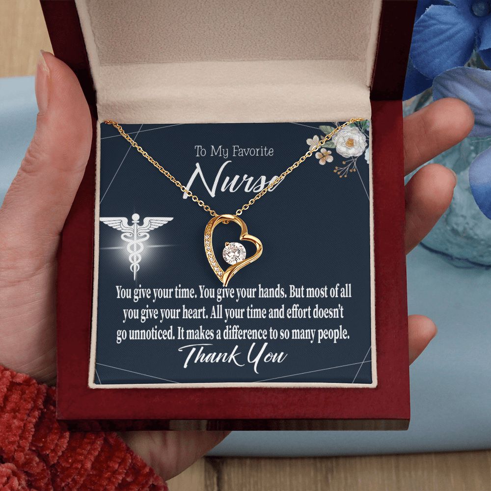 You Don't Go Unnoticed Forever Necklace w Message Card-Express Your Love Gifts