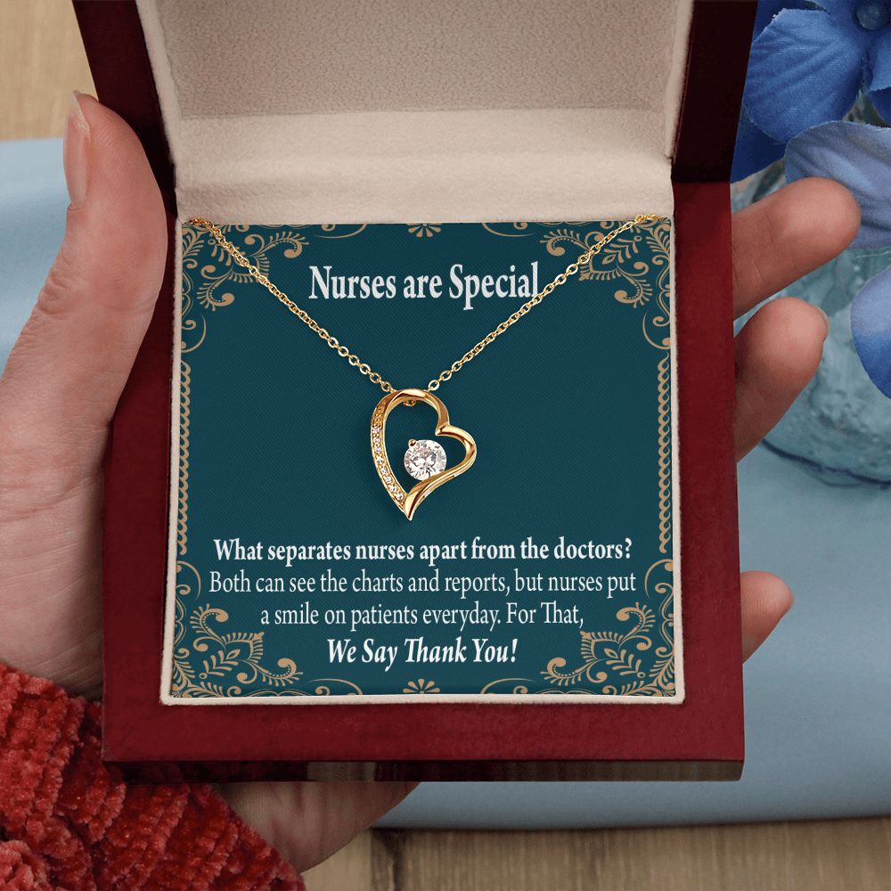 Nurses are Special Forever Necklace w Message Card-Express Your Love Gifts
