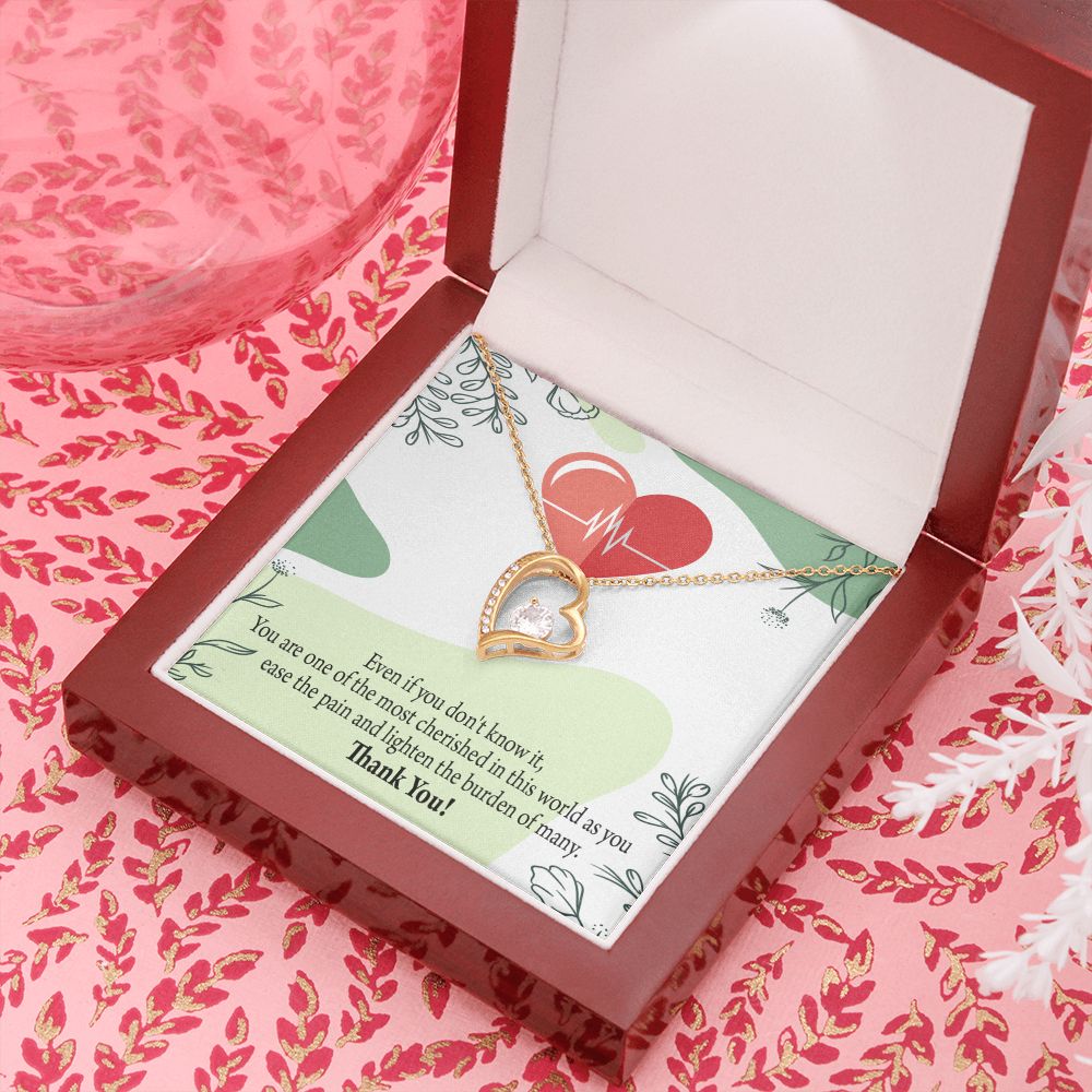 Thank You Necklace Medical Forever Necklace w Message Card-Express Your Love Gifts