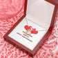 Together We Just Fit Forever Necklace w Message Card-Express Your Love Gifts