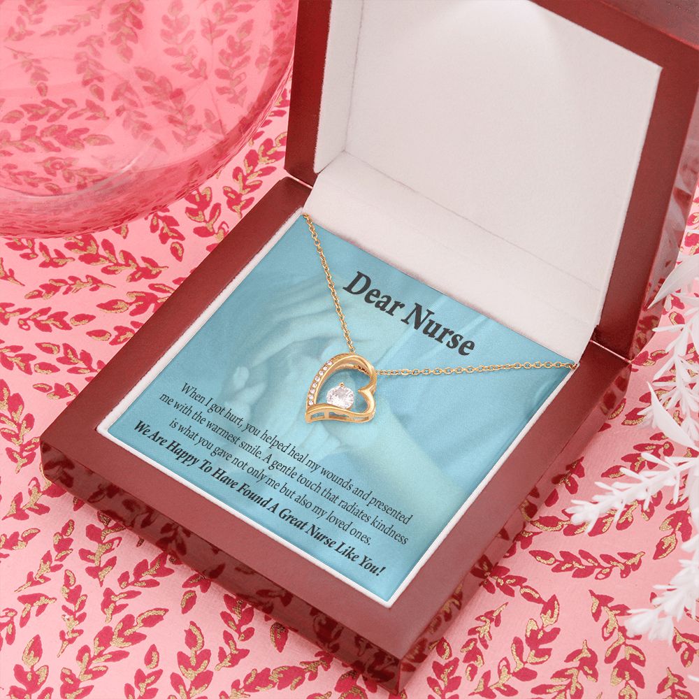 Nurse Thank You Forever Necklace w Message Card-Express Your Love Gifts