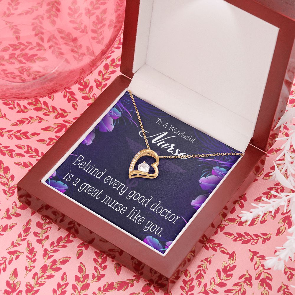 Behind Every Doctor Forever Necklace w Message Card-Express Your Love Gifts