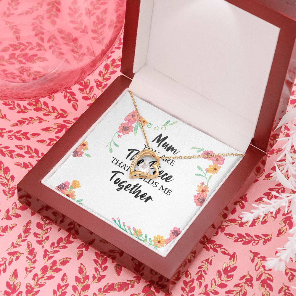 Mum You Are The Piece Forever Necklace w Message Card-Express Your Love Gifts