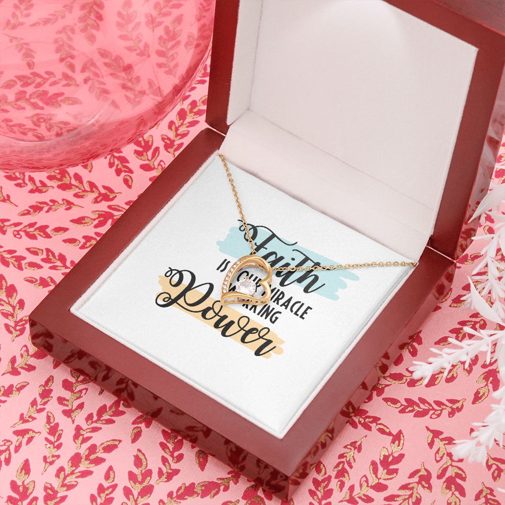 Faith Forever Necklace w Message Card-Express Your Love Gifts