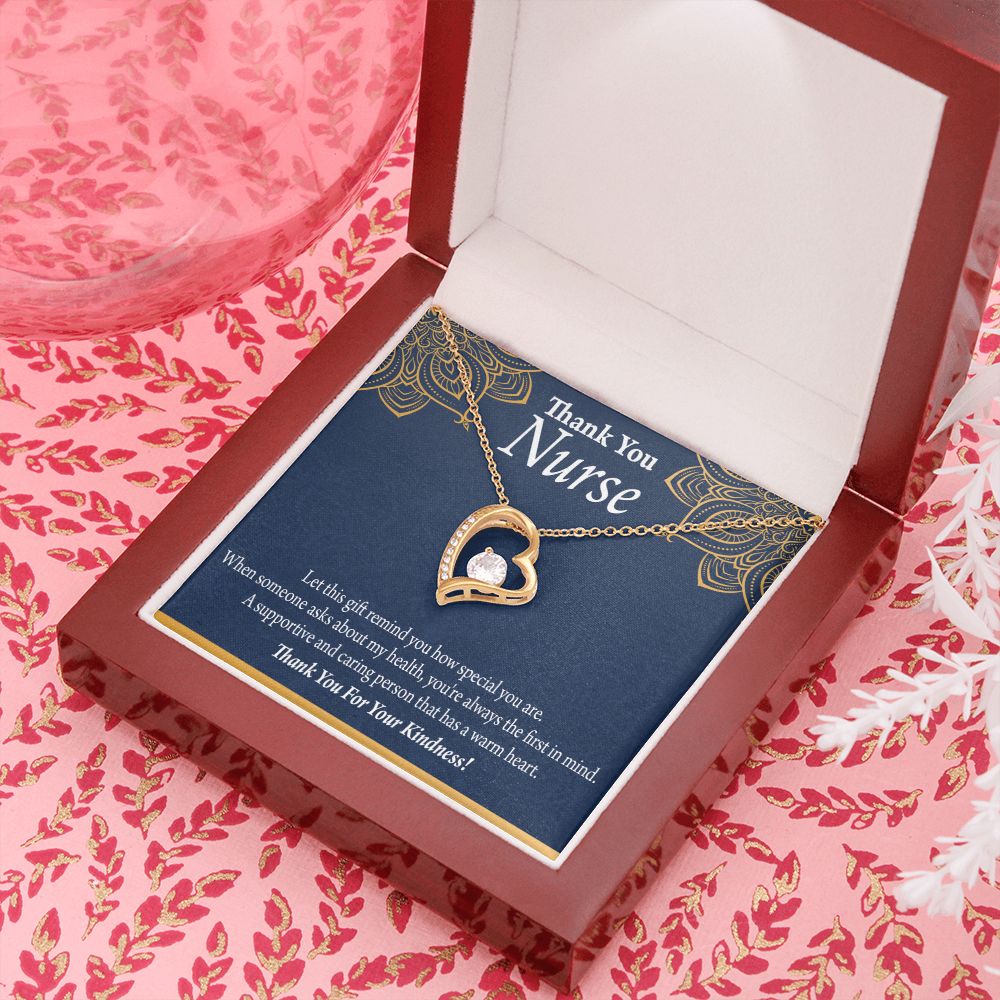 Thank You Nurse Forever Necklace w Message Card-Express Your Love Gifts