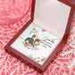 I Love You Because You Are My Life Forever Necklace w Message Card-Express Your Love Gifts