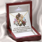 Mother and Daughter Never Apart Forever Necklace w Message Card-Express Your Love Gifts