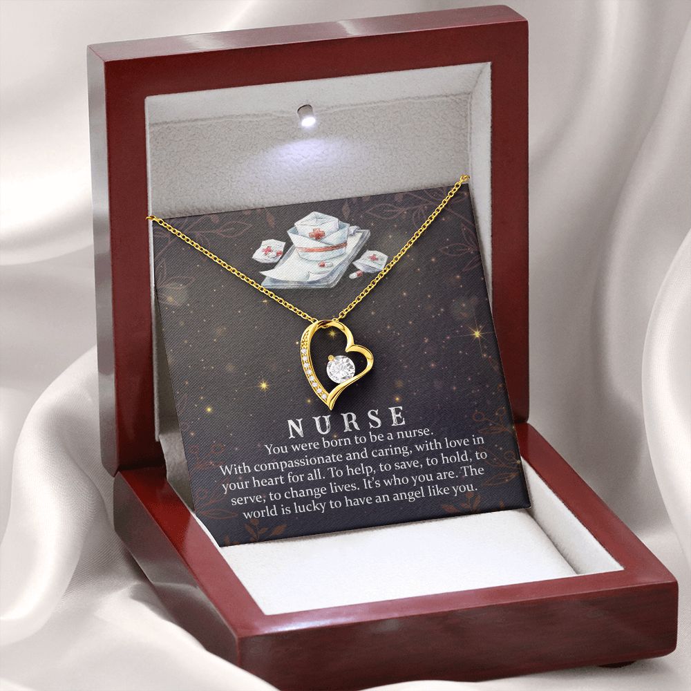 You Were Born to Be Forever Necklace w Message Card-Express Your Love Gifts