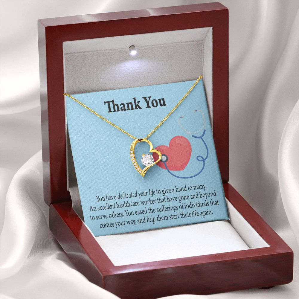 Gift Idea For Hospital Staff Forever Necklace w Message Card-Express Your Love Gifts