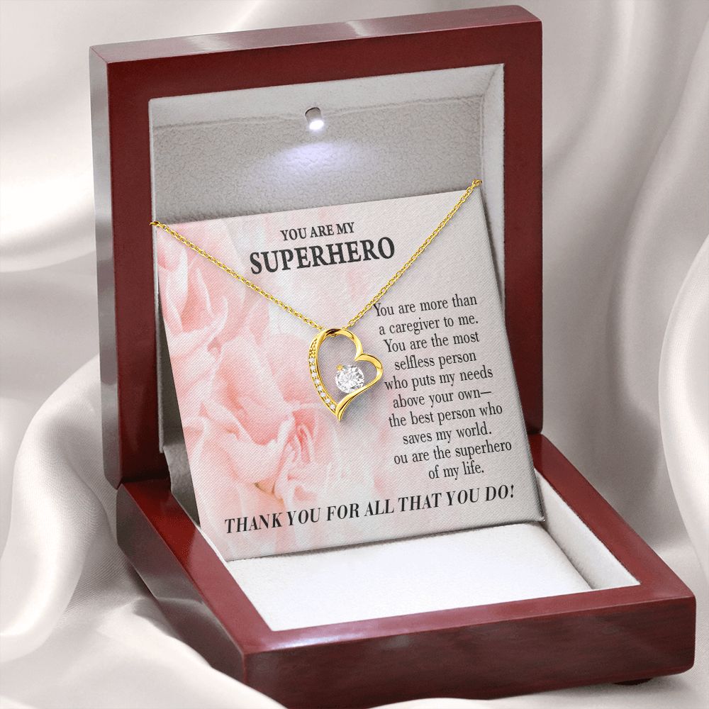 Touching Gift For Caregivers Forever Necklace w Message Card-Express Your Love Gifts