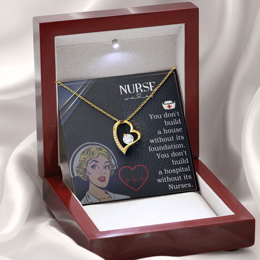 Nurse Forever Necklace w Message Card-Express Your Love Gifts