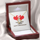Together We Just Fit Forever Necklace w Message Card-Express Your Love Gifts
