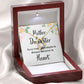 Mother and Daughter Never Truly Apart Forever Necklace w Message Card-Express Your Love Gifts