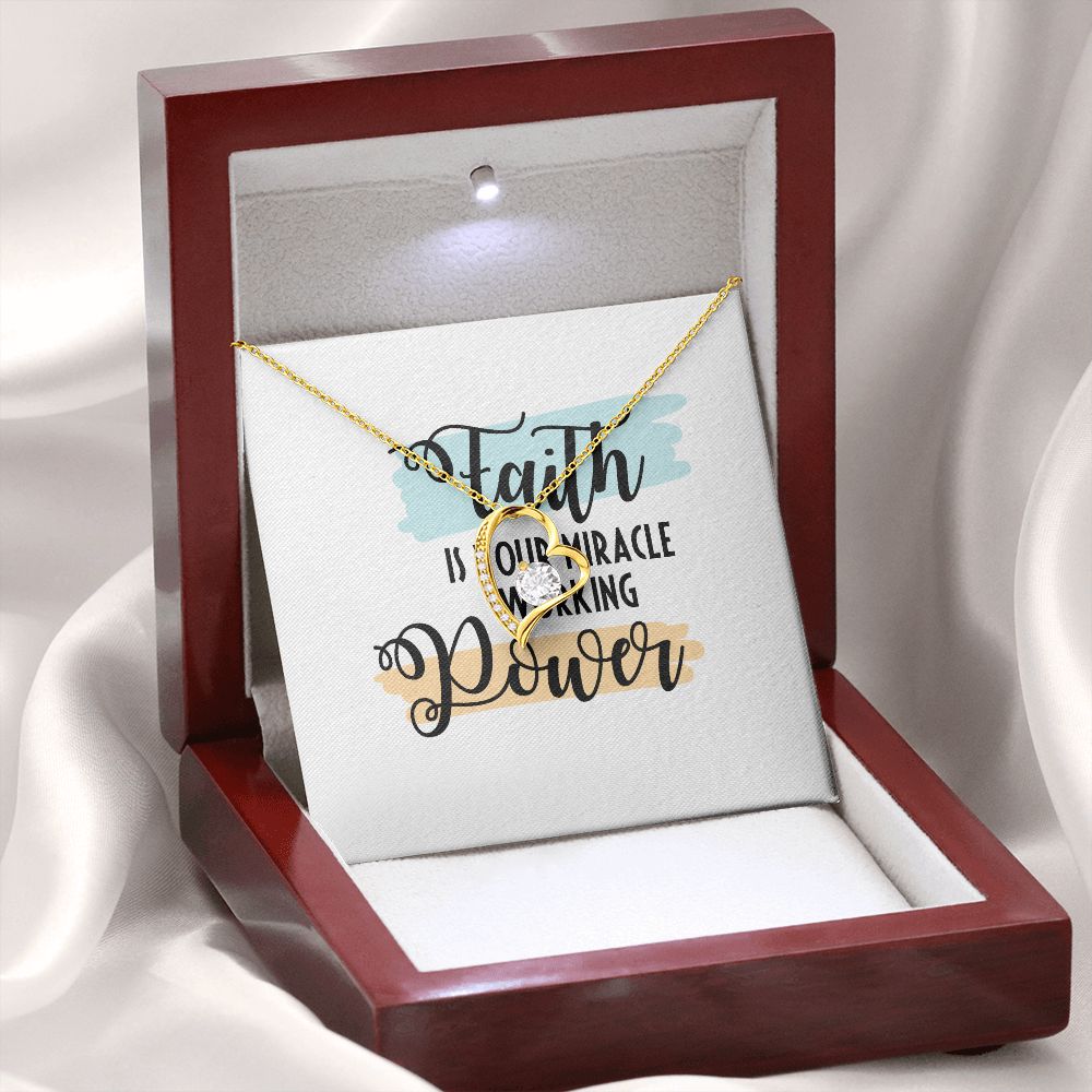 Faith Forever Necklace w Message Card-Express Your Love Gifts
