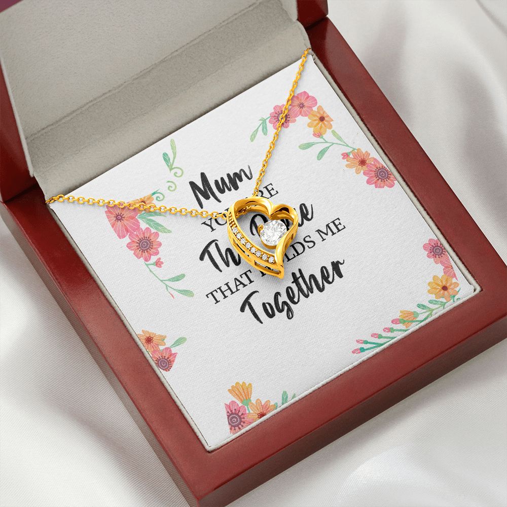 Mum You Are The Piece Forever Necklace w Message Card-Express Your Love Gifts