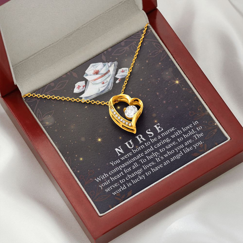You Were Born to Be Forever Necklace w Message Card-Express Your Love Gifts