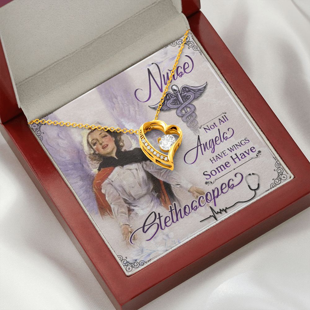 Not All Angels Have Wings Forever Necklace w Message Card-Express Your Love Gifts