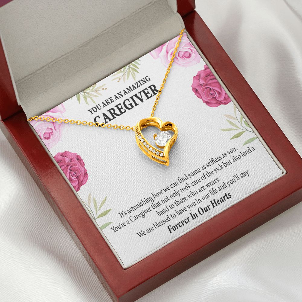 Caregiver Necklace Forever Necklace w Message Card-Express Your Love Gifts