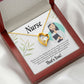 Simple Thank You Nurse Forever Necklace w Message Card-Express Your Love Gifts