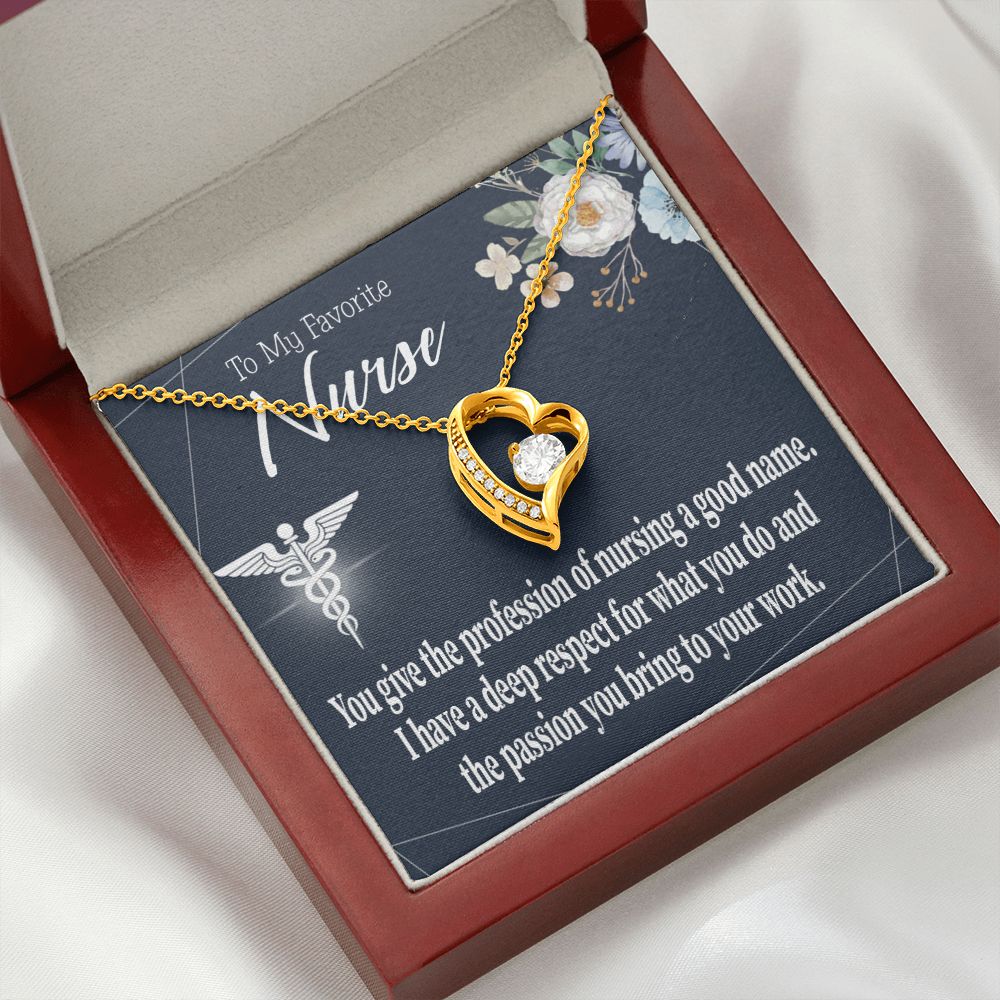 Deep Respect Forever Necklace w Message Card-Express Your Love Gifts