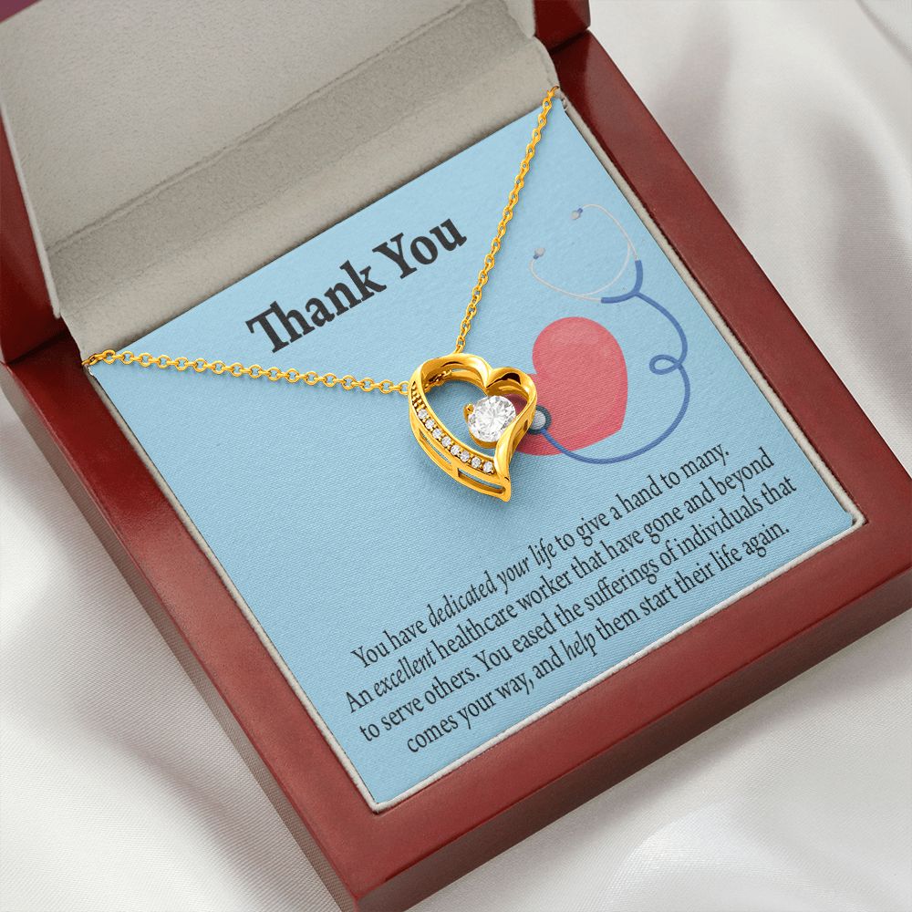 Gift Idea For Hospital Staff Forever Necklace w Message Card-Express Your Love Gifts