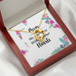Mom We Love You With All Our Hearts Forever Necklace w Message Card-Express Your Love Gifts
