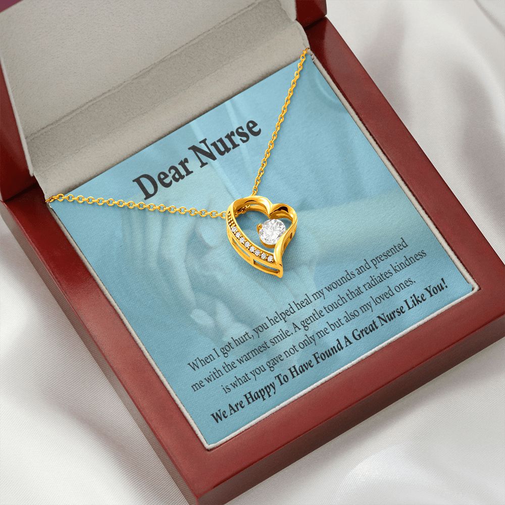 Nurse Thank You Forever Necklace w Message Card-Express Your Love Gifts