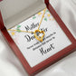 Mother and Daughter Never Truly Apart Forever Necklace w Message Card-Express Your Love Gifts