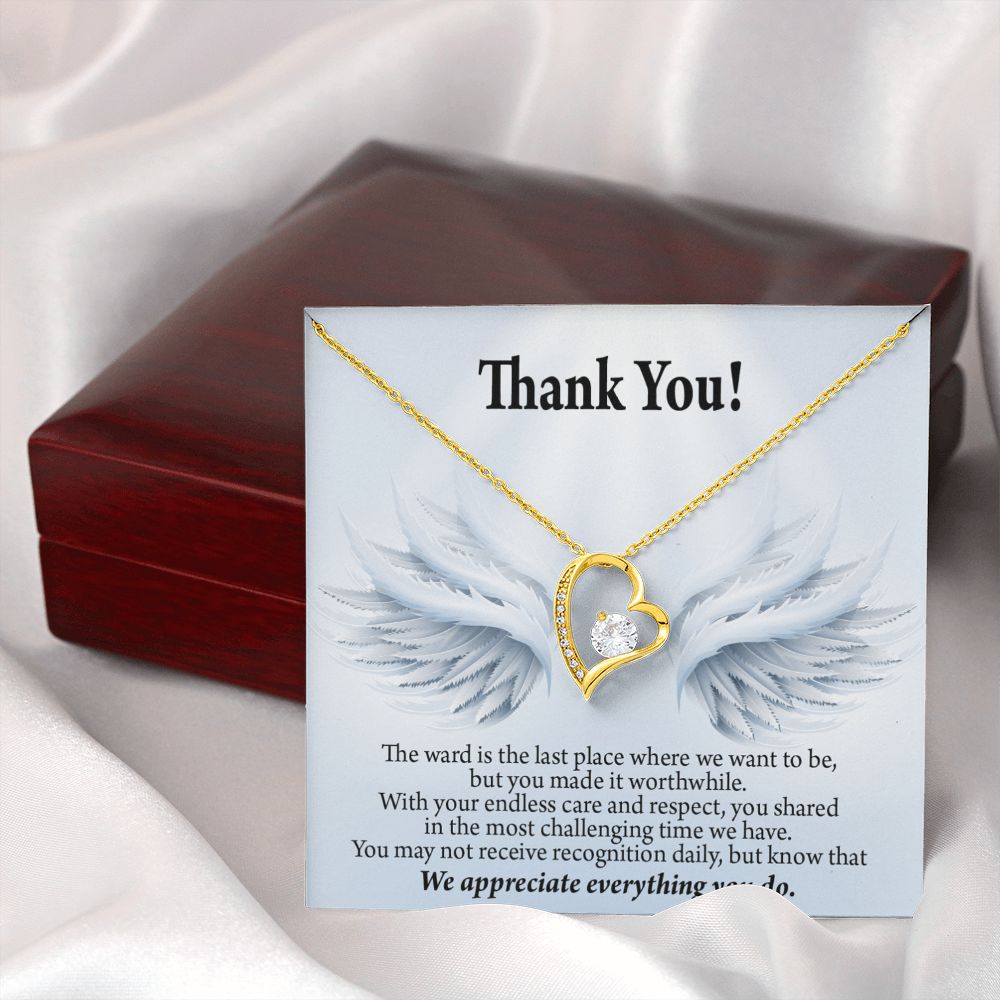 Thank You Present for Healthcare Workers Forever Necklace w Message Card-Express Your Love Gifts