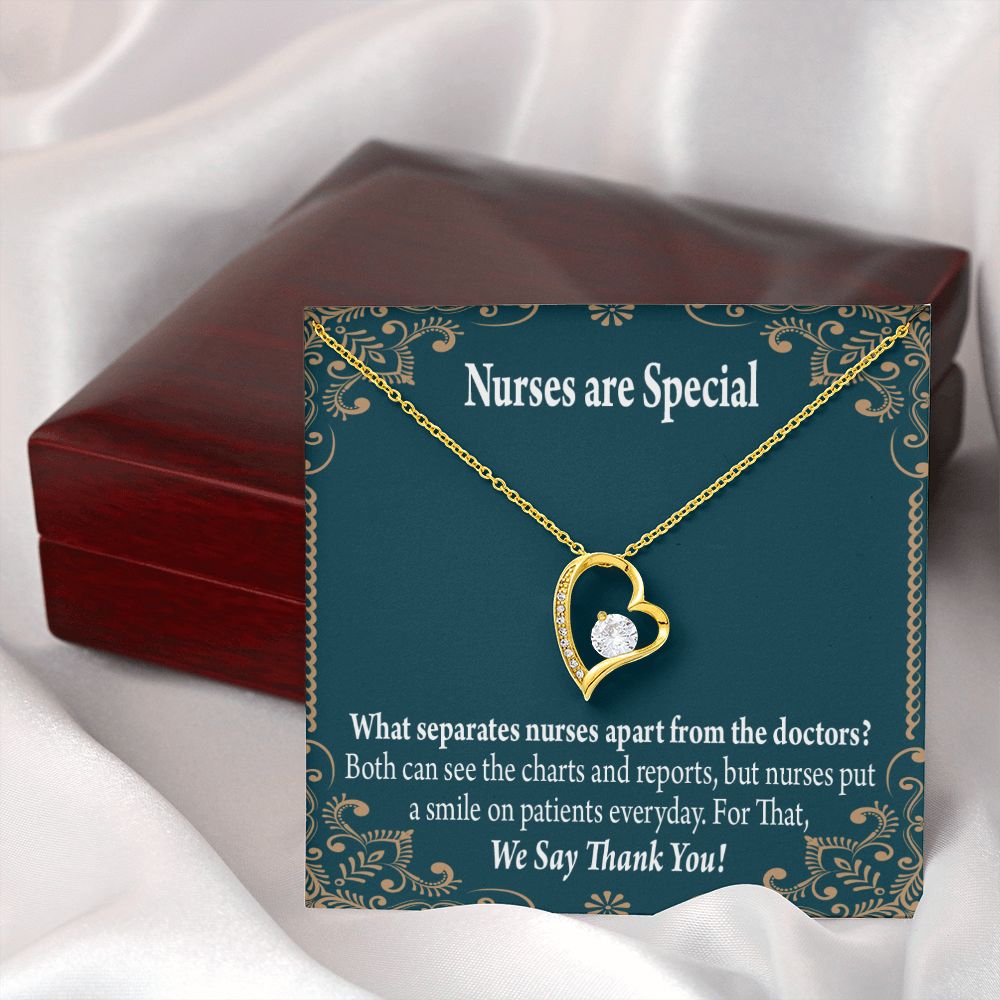 Nurses are Special Forever Necklace w Message Card-Express Your Love Gifts