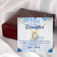 To My Daughter My Only Prayer to God From Dad Forever Necklace w Message Card-Express Your Love Gifts