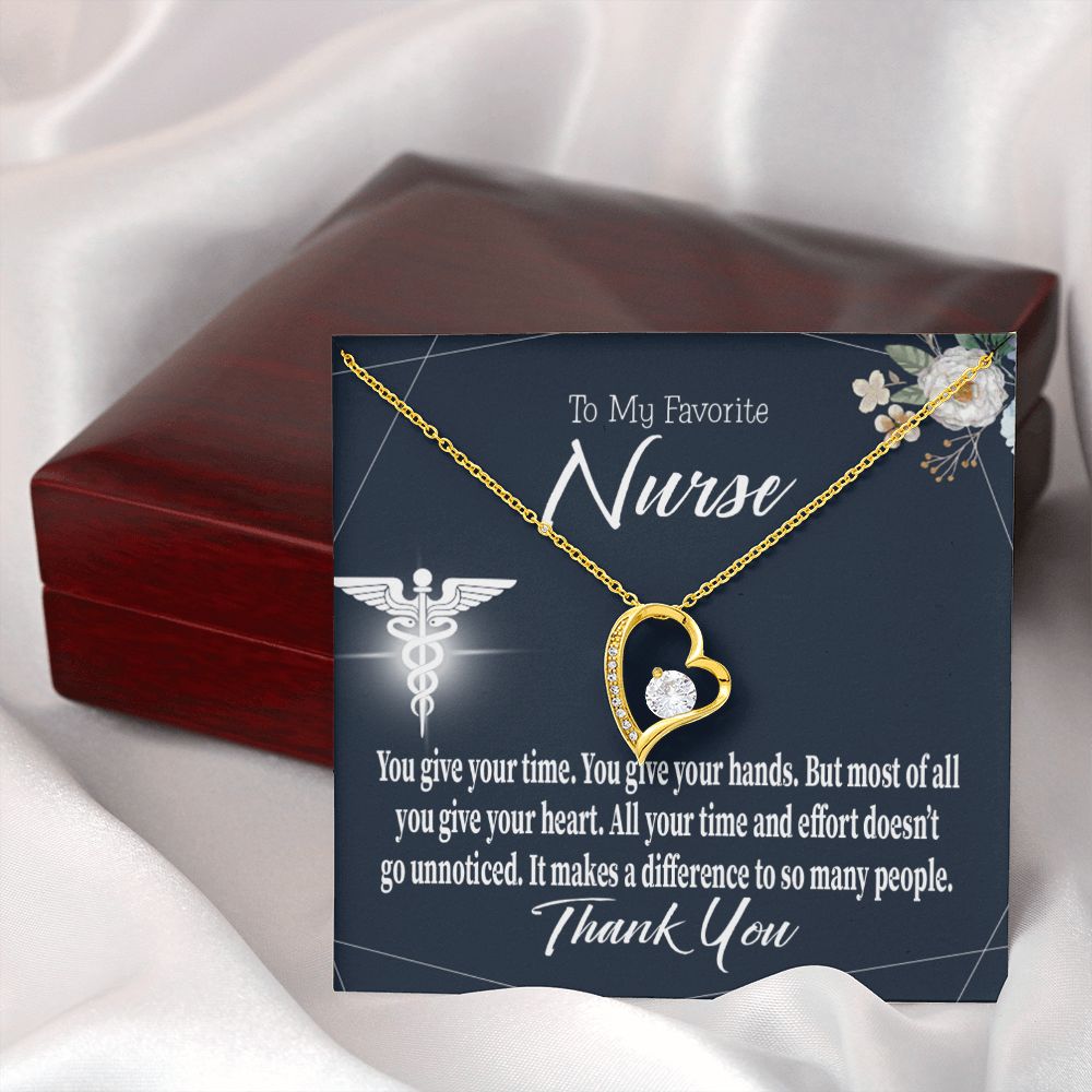 You Don't Go Unnoticed Forever Necklace w Message Card-Express Your Love Gifts