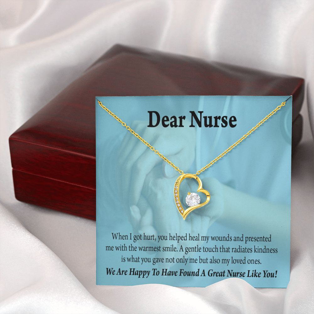 Nurse Thank You Forever Necklace w Message Card-Express Your Love Gifts