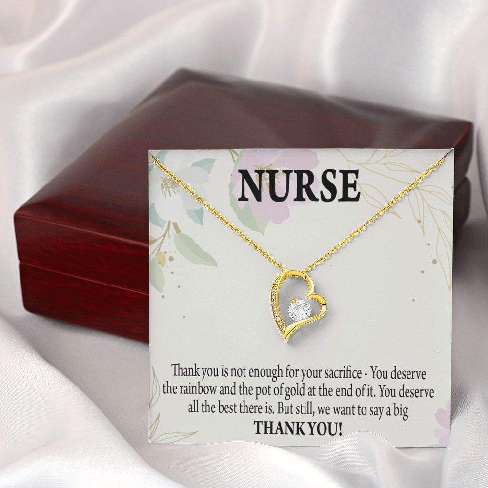 Gift For Healthcare Workers Forever Necklace w Message Card-Express Your Love Gifts