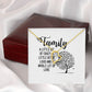 Family Forever Necklace w Message Card-Express Your Love Gifts