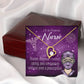 Nurse RN Caduceus Forever Necklace w Message Card-Express Your Love Gifts