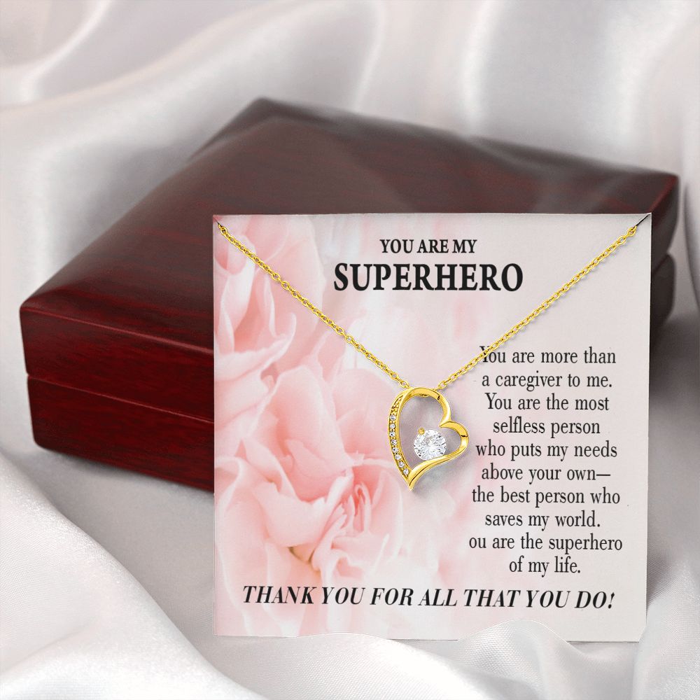 Touching Gift For Caregivers Forever Necklace w Message Card-Express Your Love Gifts