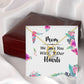 Mom We Love You With All Our Hearts Forever Necklace w Message Card-Express Your Love Gifts